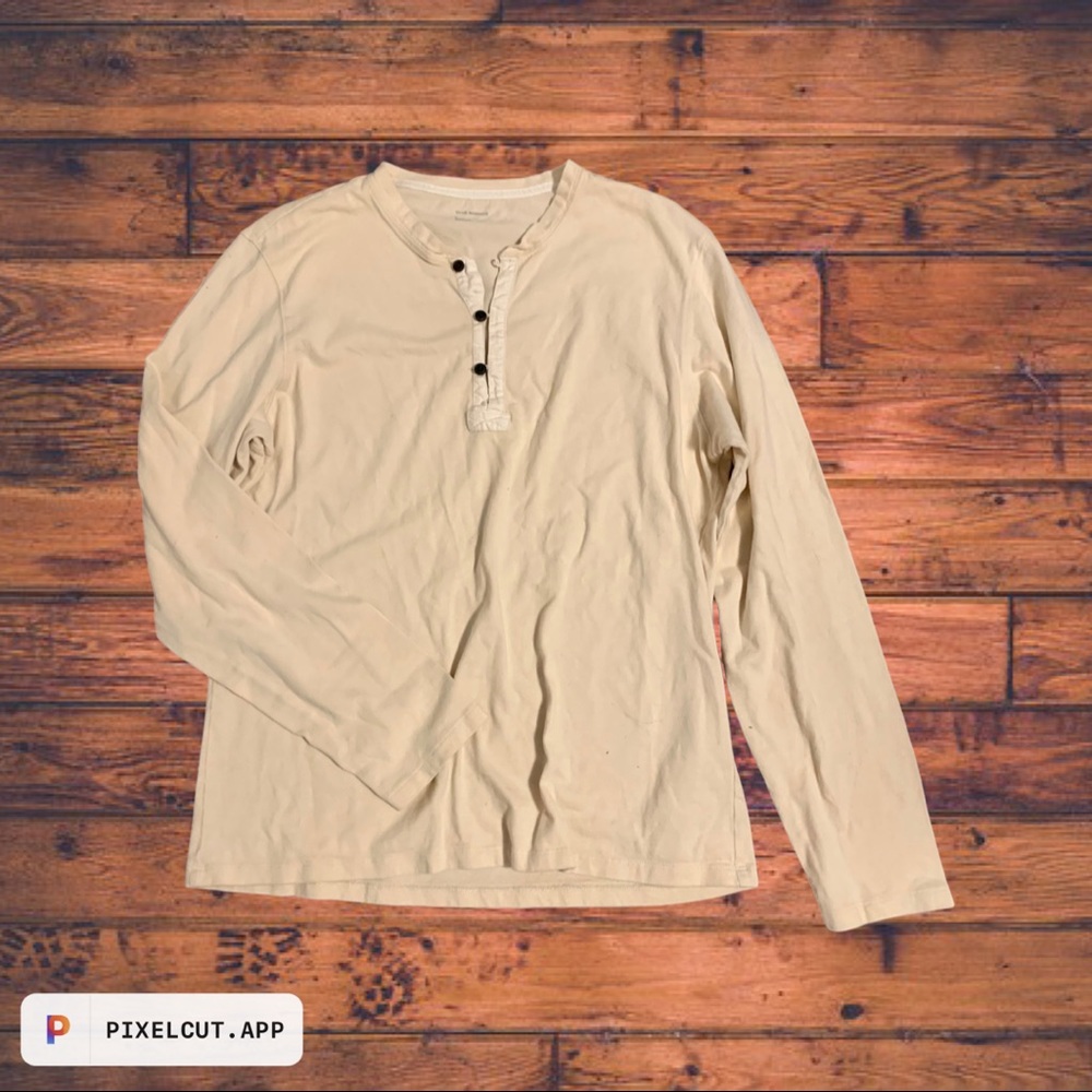 Club Monaco Long Sleeve Western Henley